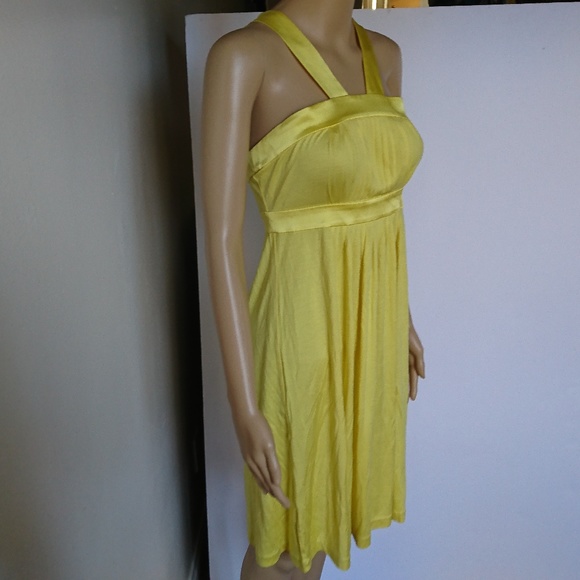 Banana Republic Dresses Banana Republic Yellow Silk Dress Size